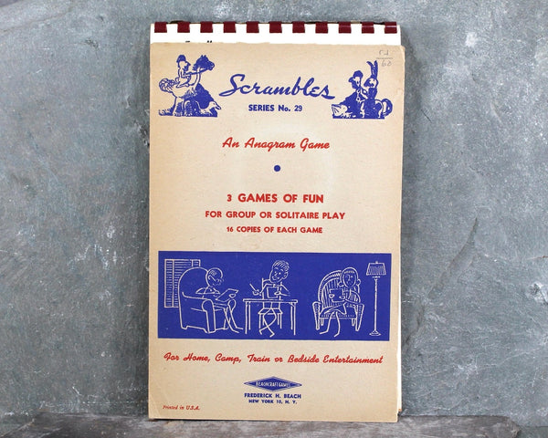 1938 Scrambles Word Puzzles | BeachCraft Games | Anagram Games | Seven Pads Plus Instructions and Answer Key