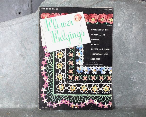 Set of 3 Crochet Doily & Edgings Pattern Books | 1948-1955 | Vintage Needlework Pattern Books