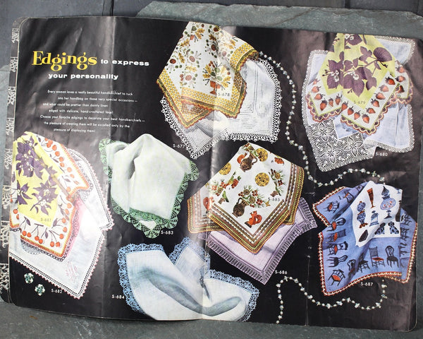 Set of 3 Crochet Doily & Edgings Pattern Books | 1948-1955 | Vintage Needlework Pattern Books