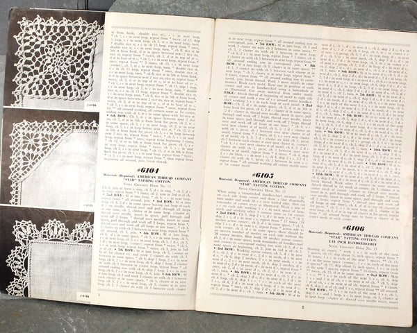 Set of 3 Crochet Doily & Edgings Pattern Books | 1948-1955 | Vintage Needlework Pattern Books