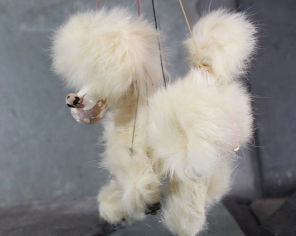 Vintage Pelham Puppet White Poodle | Hand Made White Poodle Puppet | Made in England in Original Box | Bixley Shop