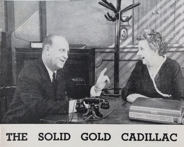 RARE! 1955 Solid Gold Cadillac Broadway Playbill | Music Box Theatre | January 17, 1955 | George S. Kaufman | Vintage Broadway Memorabilia