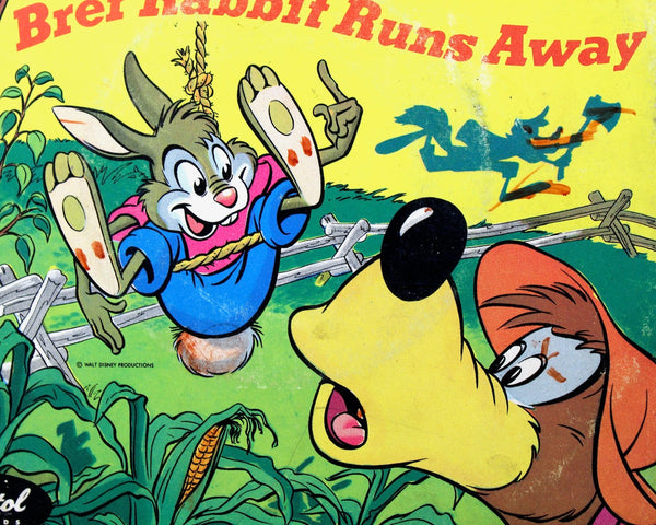 Set of 2 Brer Rabbit 45s | Brer Rabbit Runs Away & Her Rabbit's Laughing Place | Tales From Uncle Remus | Bozo Approved | Children's 45s