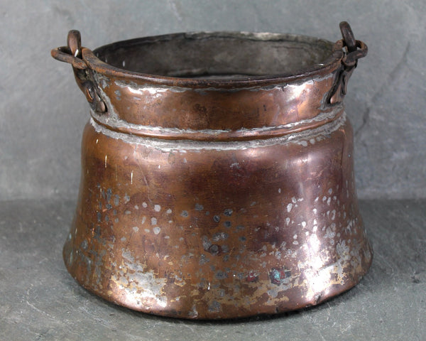Antique Copper Pot | Copper Cauldron | Antique Kitchen