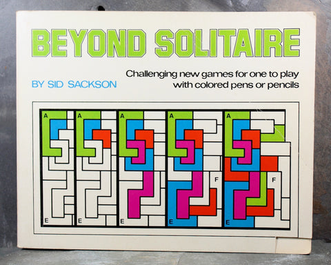 Beyond Solitaire by Sid Sackson | 1976 Puzzle Book | Six One-Player Games
