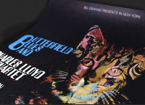 1968 Butterfield Blues & Charles Lloyd Quartet Concert Poster | FIRST PRINTING | Designed by Jon Stahl | Fillmore East Shows