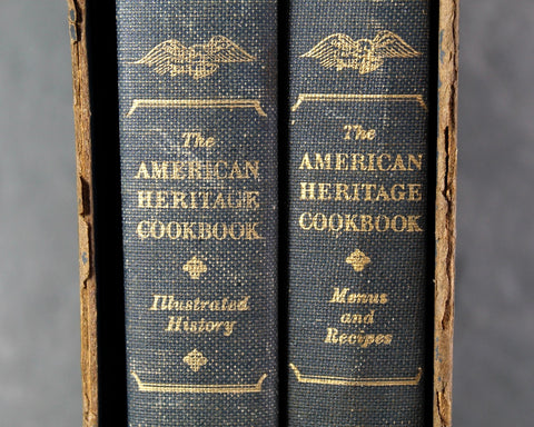 American Heritage Cookbook 2-Volume Sleeved Set | 1964 by Simon & Schuster | 1960s Vintage Cookbook | Bixley Shop