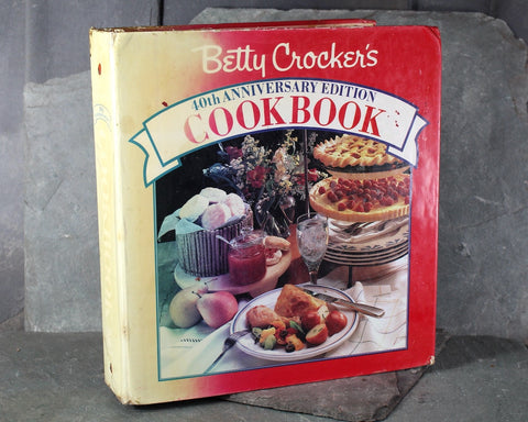 1990 Betty Crocker's 40th Anniversary Cookbook | Vintage Classic American Cookbook in Tabbed Binder | Bixley Shop