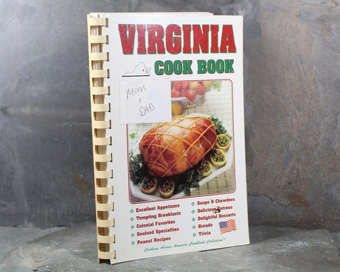 VIRGINIA Cookbook by Janice Therese Mancuso | Cooking Across America Series | 2004 | Bixley Shop