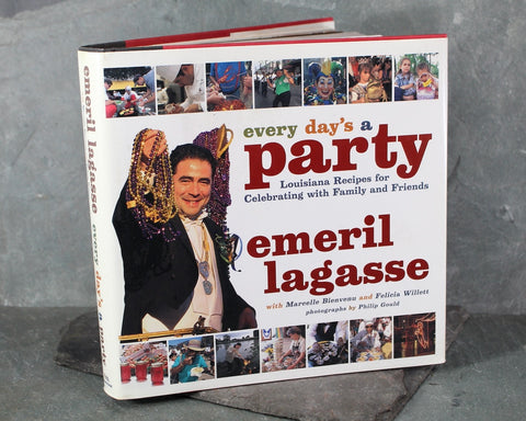Emeril Lagasse's Every Day's a Party Cookbook | FIRST EDITION Emeril Cookbook | New Orleans Cuisine | Mardi Gras Cooking | Bixley Shop