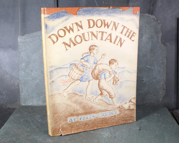 Down Down the Mountain by Ellis Credle | September 1934 Junior Literary Guild Selection || Antique Picture Book | Bixley Shop