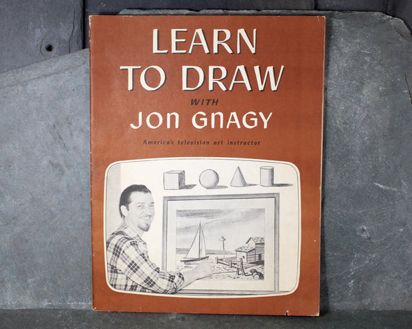 Learn to Draw with John Gnagy | 1950 Art Instruction Book | Vintage Drawing Instruction | Bixley Shop