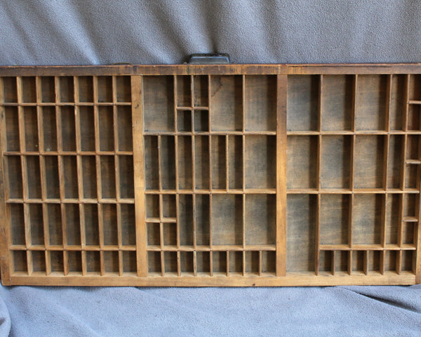Antique Printer's Drawer | Printers Tray Display Case | Large Printer's Drawer | American Type Finders Drawer | Shadow Box | Bixley Shop