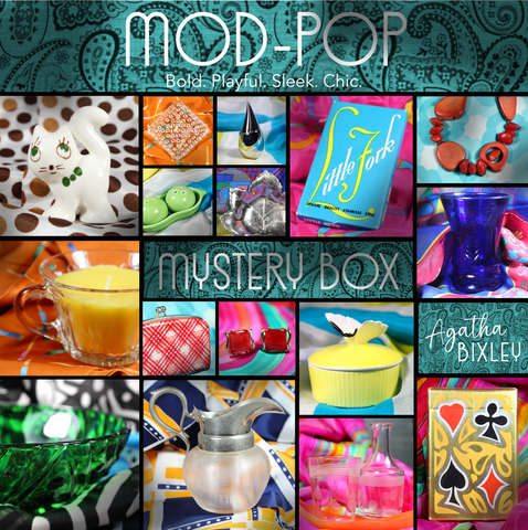 Mod-Pop Vintage Mystery Box by Agatha Bixley | 5+ Carefully Curated Vintage/Antique Pieces | For Vintage Lovers!
