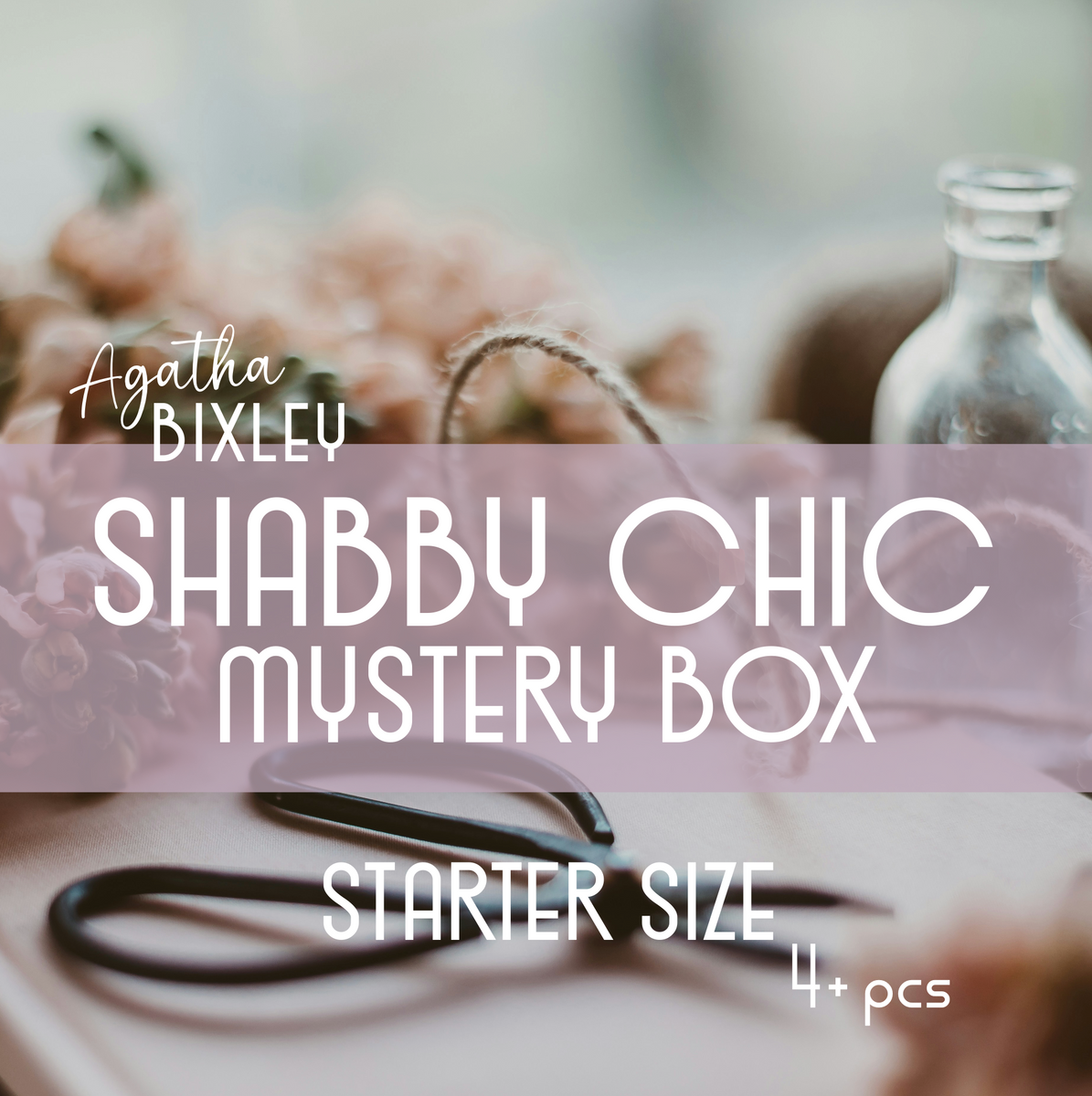 Vtg Shabby Chic good TEA PARTY Mystery Box