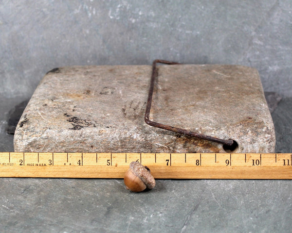 1800s Antique Soapstone Foot Warmer / Sleigh Ride Foot Warmer | Carriage Ride Foot Warmer | Turn of the Century Rustic Decor