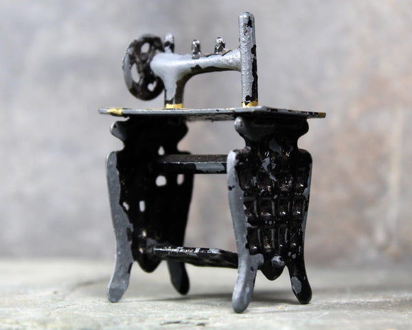 Antique Cast-Iron Dollhouse Sewing Machine | Vintage Toys | Bixley Shop