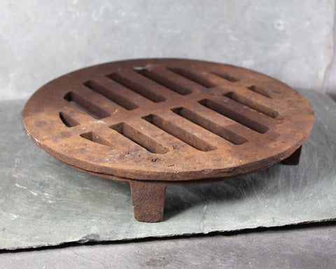 Antique Cast Iron Manhole Cover | The Donley Brothers Company Cleveland Ohio | Antique Sewer Grate | Bixley Shop