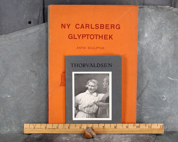 RARE! Antique Copenhagen, Denmark Souvenir Art Museum Guidebooks | circa 1920s | Set of 5 | NY Carlsberg Glyptothek | In DANISH