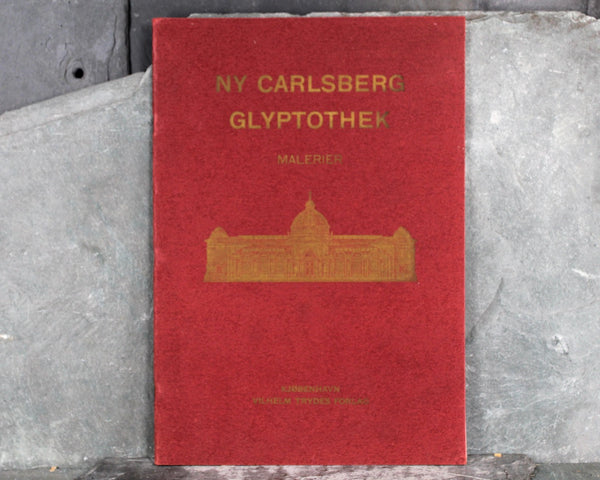 RARE! Antique Copenhagen, Denmark Souvenir Art Museum Guidebooks | circa 1920s | Set of 5 | NY Carlsberg Glyptothek | In DANISH