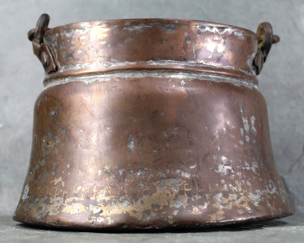 Antique Copper Pot | Copper Cauldron | Antique Kitchen