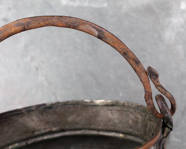 Antique Copper Pot | Copper Cauldron | Antique Kitchen