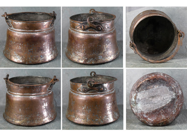 Antique Copper Pot | Copper Cauldron | Antique Kitchen