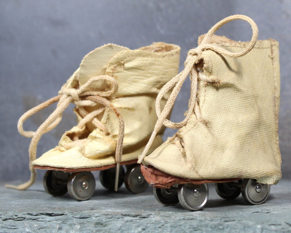 Vintage Doll Roller Skates | Roller Skates with Boots and One Pair of Rollers without Boot | Vintage Doll Clothing