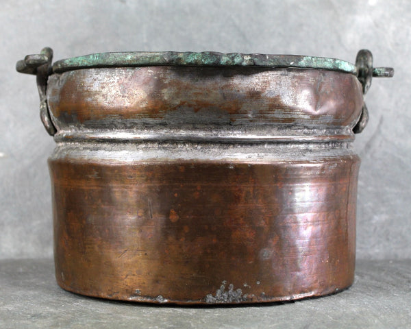 Antique Copper Pot | Copper Cauldron | Antique Kitchen