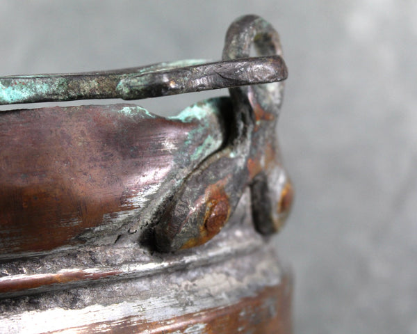 Antique Copper Pot | Copper Cauldron | Antique Kitchen
