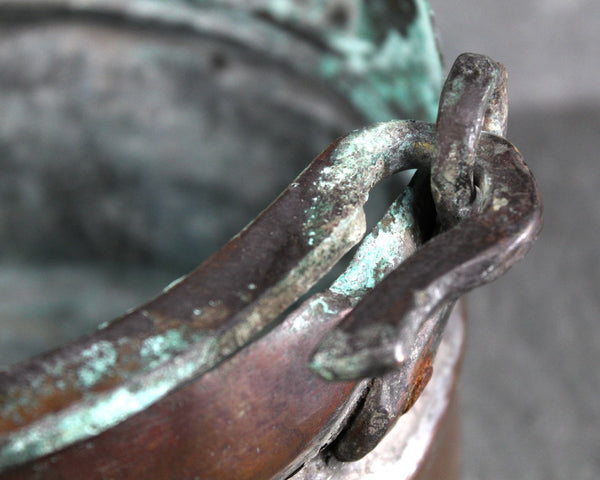 Antique Copper Pot | Copper Cauldron | Antique Kitchen