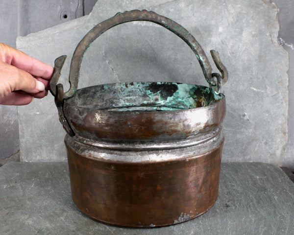 Antique Copper Pot | Copper Cauldron | Antique Kitchen