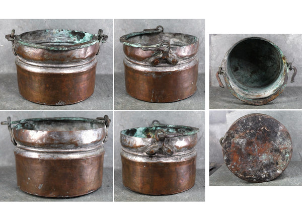 Antique Copper Pot | Copper Cauldron | Antique Kitchen