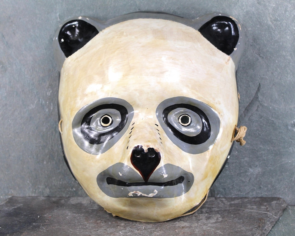 AntiquePandaPaperMacheHallowee