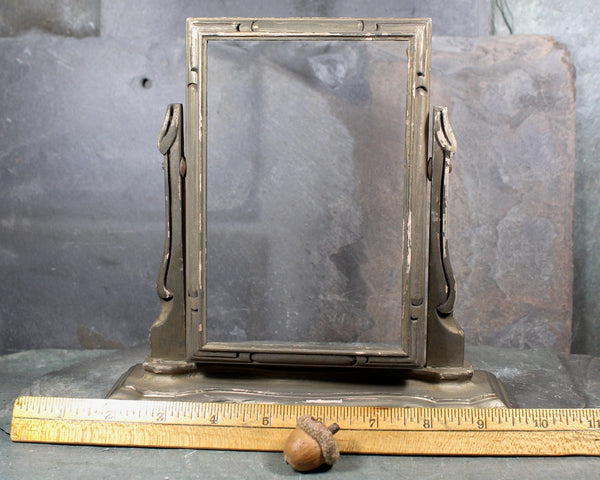 Antique Tabletop Wooden Swivel Frame | Antique Frame for Portrait or Mirror | Antique Tabletop Frame for 4"x6" Images | Bixley Shop