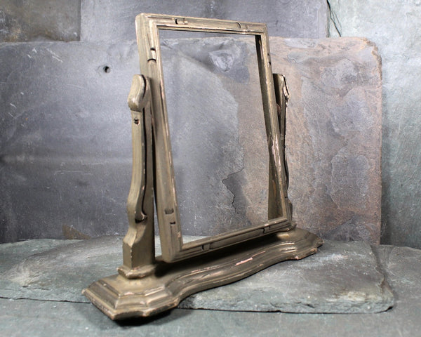 Antique Tabletop Wooden Swivel Frame | Antique Frame for Portrait or Mirror | Antique Tabletop Frame for 4"x6" Images | Bixley Shop