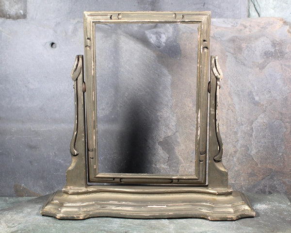 Antique Tabletop Wooden Swivel Frame | Antique Frame for Portrait or Mirror | Antique Tabletop Frame for 4"x6" Images | Bixley Shop
