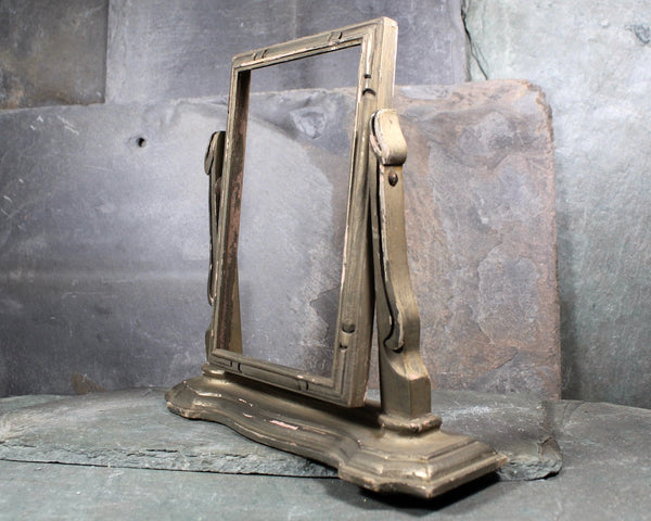 Antique Tabletop Wooden Swivel Frame | Antique Frame for Portrait or Mirror | Antique Tabletop Frame for 4"x6" Images | Bixley Shop