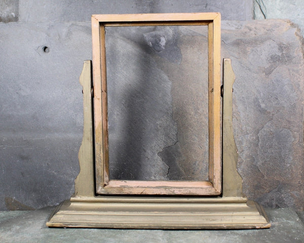 Antique Tabletop Wooden Swivel Frame | Antique Frame for Portrait or Mirror | Antique Tabletop Frame for 4"x6" Images | Bixley Shop