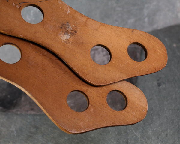 Set of 2 Antique Stocking/Sock Stretchers | Sock Dryers | Wooden Stocking Stretchers | Children's Size | Bixley Shop