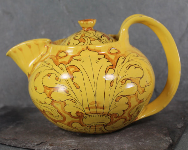 16 Piece Ciaurro Orvieto #776 Italy Majolica Tea Set | 10 Hand Painted Pieces Without Chips Including Teapot & 3 Cups Plus 6 "Bonus" Pieces