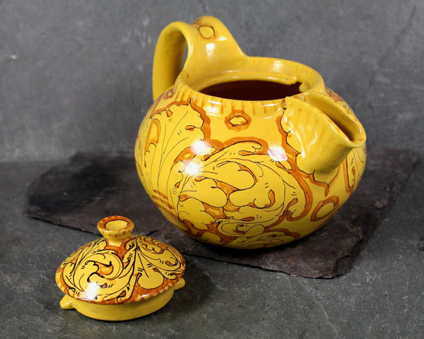 16 Piece Ciaurro Orvieto #776 Italy Majolica Tea Set | 10 Hand Painted Pieces Without Chips Including Teapot & 3 Cups Plus 6 "Bonus" Pieces