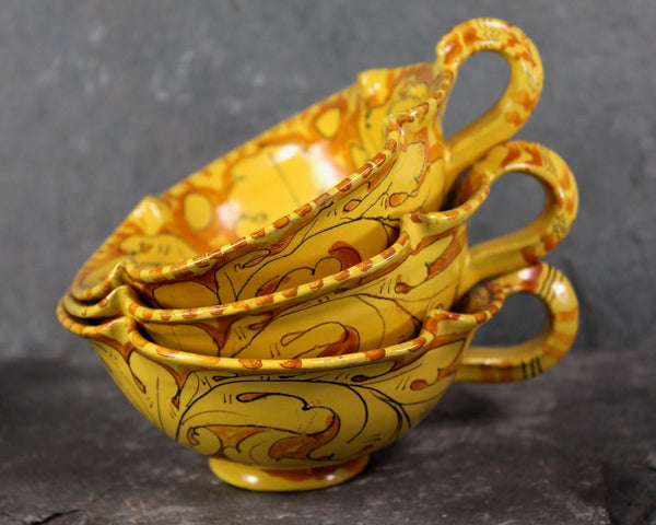 16 Piece Ciaurro Orvieto #776 Italy Majolica Tea Set | 10 Hand Painted Pieces Without Chips Including Teapot & 3 Cups Plus 6 "Bonus" Pieces