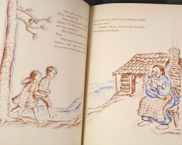 Down Down the Mountain by Ellis Credle | September 1934 Junior Literary Guild Selection || Antique Picture Book | Bixley Shop