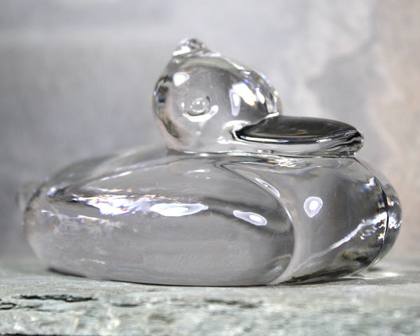 Glass Duck Paperweight | Chubby Ducky Figurine | Bixley Shop