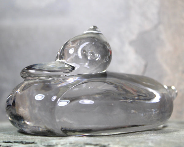 Glass Duck Paperweight | Chubby Ducky Figurine | Bixley Shop