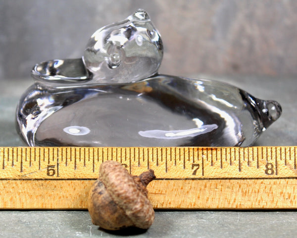 Glass Duck Paperweight | Chubby Ducky Figurine | Bixley Shop