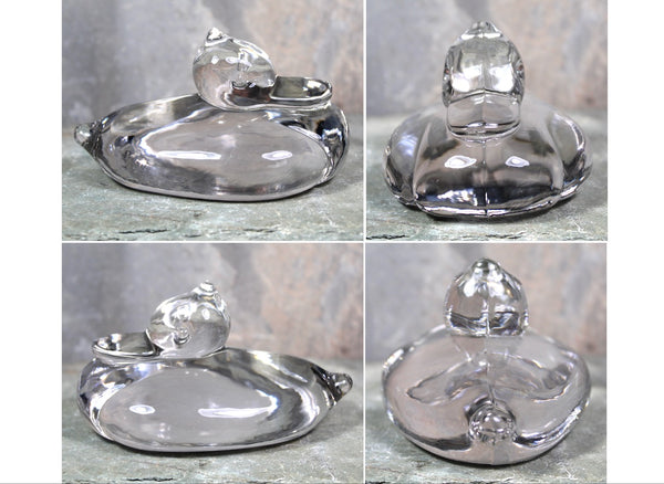 Glass Duck Paperweight | Chubby Ducky Figurine | Bixley Shop