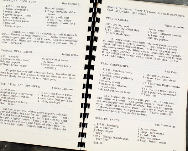 HOLBROOK, MASSACHUSETTS | Temple Beth Shalom Community Cookbook, 1981