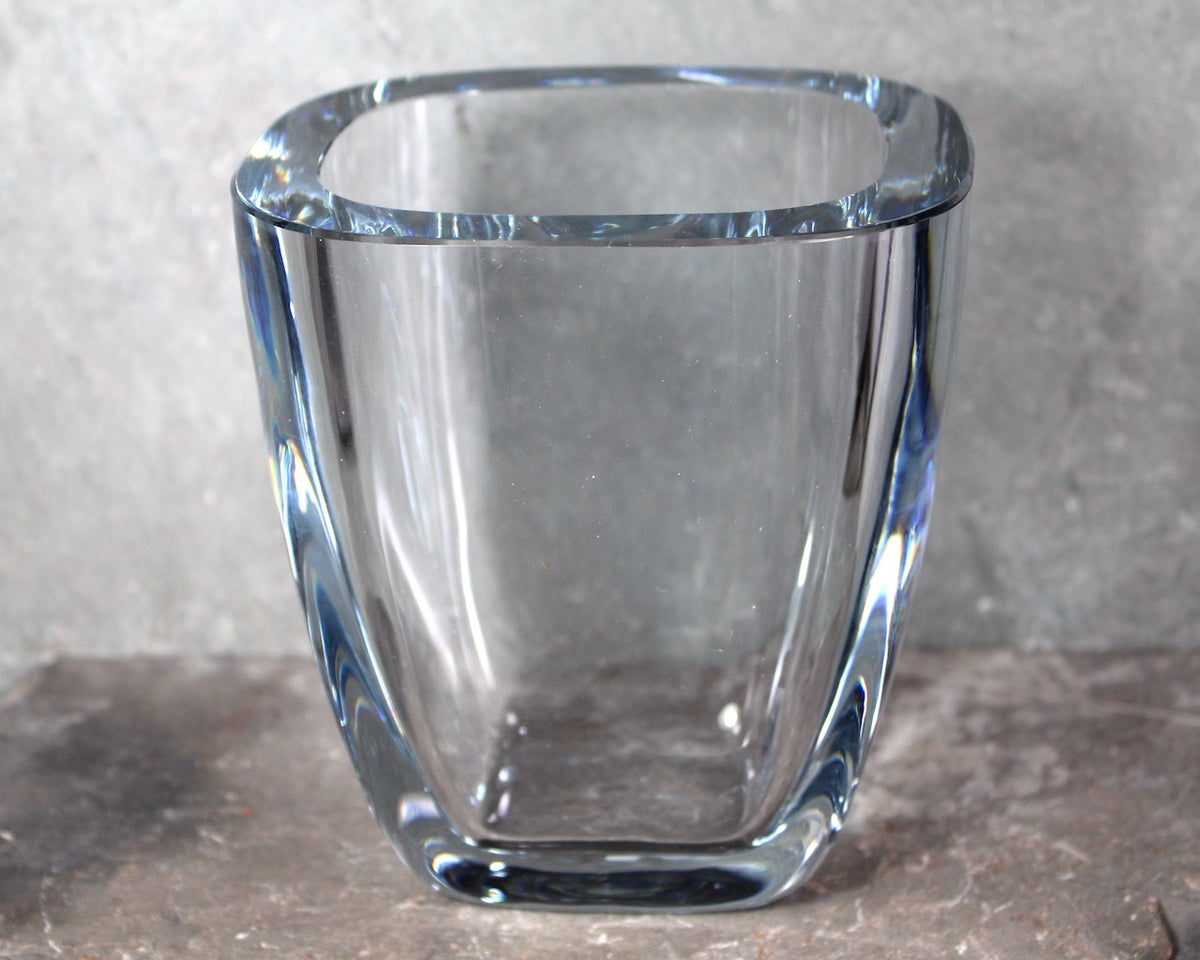 Stromberg (Strombergshyttan) Heavy Leaded Glass Vase from Sweden